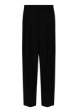 P.a.r.o.s.h Parosh Black Tailored Wide-leg Trousers In Black