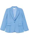 P.a.r.o.s.h . Tailored Single-breasted Blazer With Notched Lapel In Blu Cielo