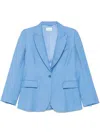 P.a.r.o.s.h . Tailored Single-breasted Blazer With Notched Lapel In Blu Cielo