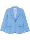 P.a.r.o.s.h . Tailored Single-breasted Blazer With Notched Lapel In Blu Cielo