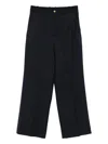 P.a.r.o.s.h Patch-pockets Virgin Wool-blend Trousers In Blue