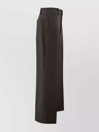 P.a.r.o.s.h Trousers Featuring Back And Side Pockets In Black