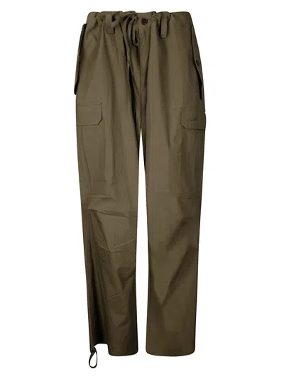 P.a.r.o.s.h Trousers In Olive Green