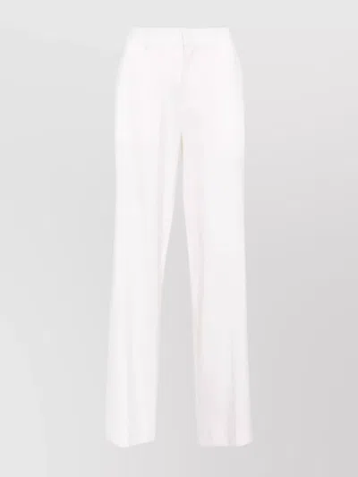 P.A.R.O.S.H TROUSERS WIDE-LEG PRESSED CREASE