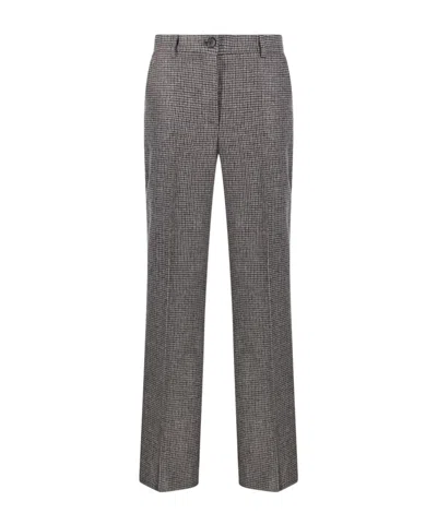 P.A.R.O.S.H TROUSERS WITH HOUNDSTOOTH PATTERN