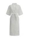 P.a.r.o.s.h Tunic Dress With Embroidery In Bianco