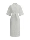 P.a.r.o.s.h Tunic Dress With Embroidery In Bianco