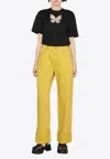P.a.r.o.s.h Pressed-crease Straight-leg Trousers In Yellow