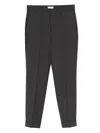 P.a.r.o.s.h Turn-up-cuffs Trousers In Gray