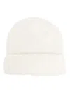 P.a.r.o.s.h Turn-up Ribbed-knit Beanie In Weiss