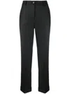 P.a.r.o.s.h Sequin-detail Tapered-leg Trousers In Grey