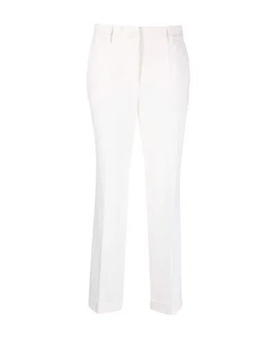 P.a.r.o.s.h . Turned-up Hem Trousers In White