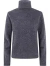 P.a.r.o.s.h Parosh Turtle Neck Fitted Sweater In Gray