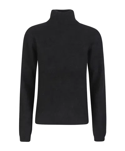 P.a.r.o.s.h . Turtle Neck Knitted Jumper In Black