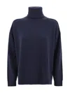 P.a.r.o.s.h Turtle Neck Sweater In Blue