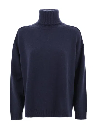 P.a.r.o.s.h Turtle Neck Sweater In Blue