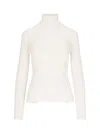 P.a.r.o.s.h Ribbed Turtleneck Sweater In White