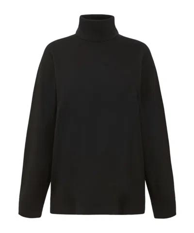P.a.r.o.s.h Turtleneck Long-sleeve Sweater In Black