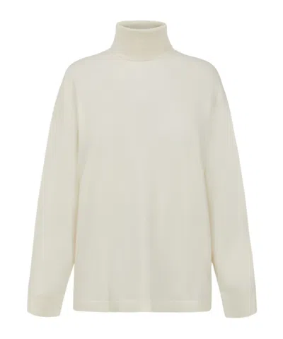 P.a.r.o.s.h Turtleneck Long-sleeve Sweater In White