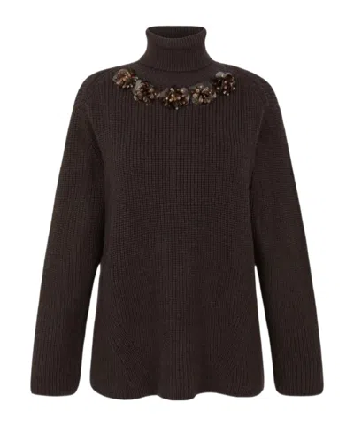 P.a.r.o.s.h Turtleneck Sweater In Black