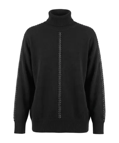 P.a.r.o.s.h Turtleneck Sweater In Black