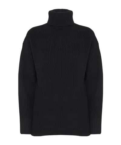 P.a.r.o.s.h Turtleneck Sweater In Black