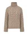 P.a.r.o.s.h Turtleneck Sweater In Brown