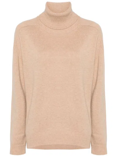 P.a.r.o.s.h Turtleneck Sweater In Brown