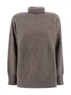 P.a.r.o.s.h Turtleneck Sweater In Gray
