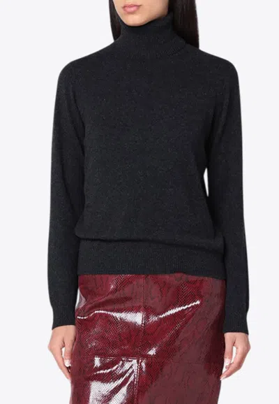 P.a.r.o.s.h Turtleneck Sweater In Cashmere In Gray