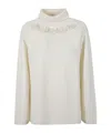P.a.r.o.s.h Turtleneck Sweater In White