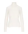 P.a.r.o.s.h Ribbed Turtleneck Sweater In White