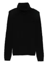 P.a.r.o.s.h Turtleneck Wool Jumper In Black