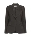P.a.r.o.s.h Twill Suit Jacket In Black