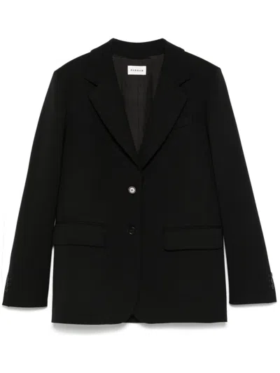 P.a.r.o.s.h Twill-weave Blazer In Black
