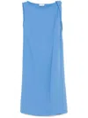 P.a.r.o.s.h Twist-detailing Midi Dress In Blue