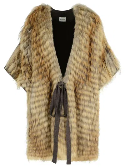 P.A.R.O.S.H P.A.R.O.S.H. TWO-TONE WOOL BLEND COAT