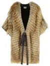 P.a.r.o.s.h . Two-tone Wool Blend Coat In Multi