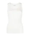 P.a.r.o.s.h U-neck Sleeveless Top In White