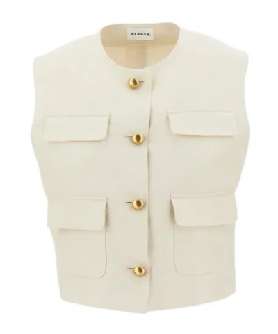 P.a.r.o.s.h . Utility Sleeveless Jacket In White