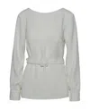P.a.r.o.s.h White Polyester Blouse In Gray