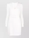 P.a.r.o.s.h V-neck Belted Minidress Cut-out Sleeves