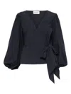 P.a.r.o.s.h V-neck Blouse In Black