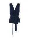 P.a.r.o.s.h V-neck Blouse In Blue
