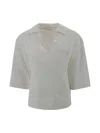 Shop P.a.r.o.s.h V-neck Blouse In White