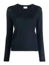 P.a.r.o.s.h V-neck Cashmere Jumper In Dark Blue
