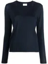 P.a.r.o.s.h V-neck Cashmere Jumper In Navy Blue