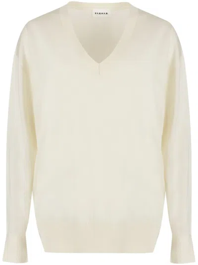 P.a.r.o.s.h Parosh Cashmere Sweater In White