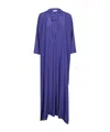 P.a.r.o.s.h Parosh Habotay Silk Dress In Blue