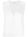 P.a.r.o.s.h V-neck Fine-knit Vest In Blu